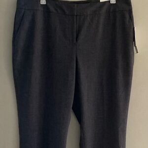 Laundry Shelli Segal 14R Gray Dress Pants Modern Fit Flare Career Office Stretch